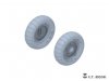 E.T. Model P35-139 WWII German Kübelwagen Type82 Sagged wheels Balloon tyre For TAMIYA Kit 1/35